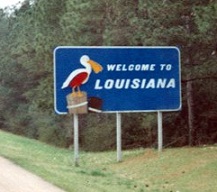 Louisiana Welcome sign